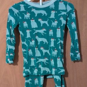 Kickee Green Dog Pj Set